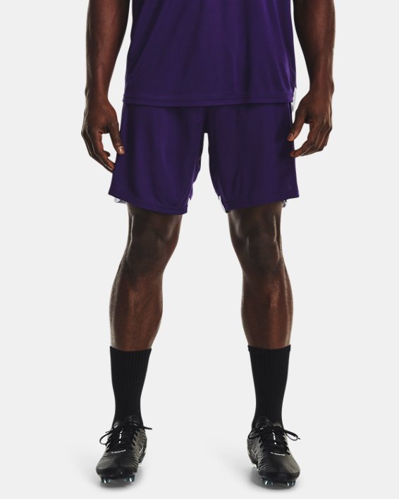 Men's UA Maquina 3.0 Shorts in Purple image number 0